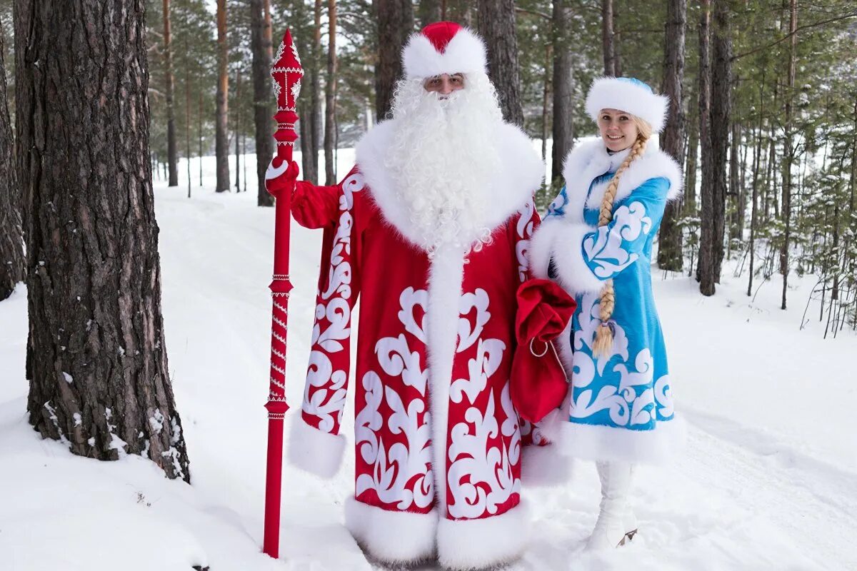Красивые дед мороз. Дед Мороз и Снегурочка. Русский дед Мороз. Российский дед Мороз и Снегурочка. Дед Моро из Снегурочка.