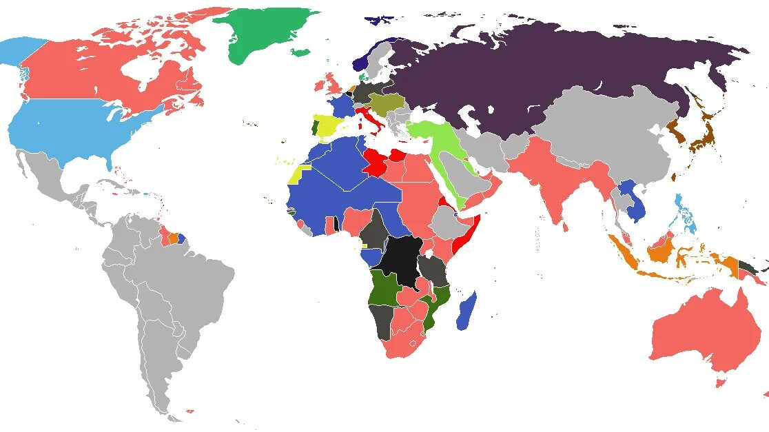 Колониальные империи 19 века. Крупные колониальные страны