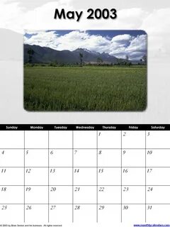 Календарь 2003 года