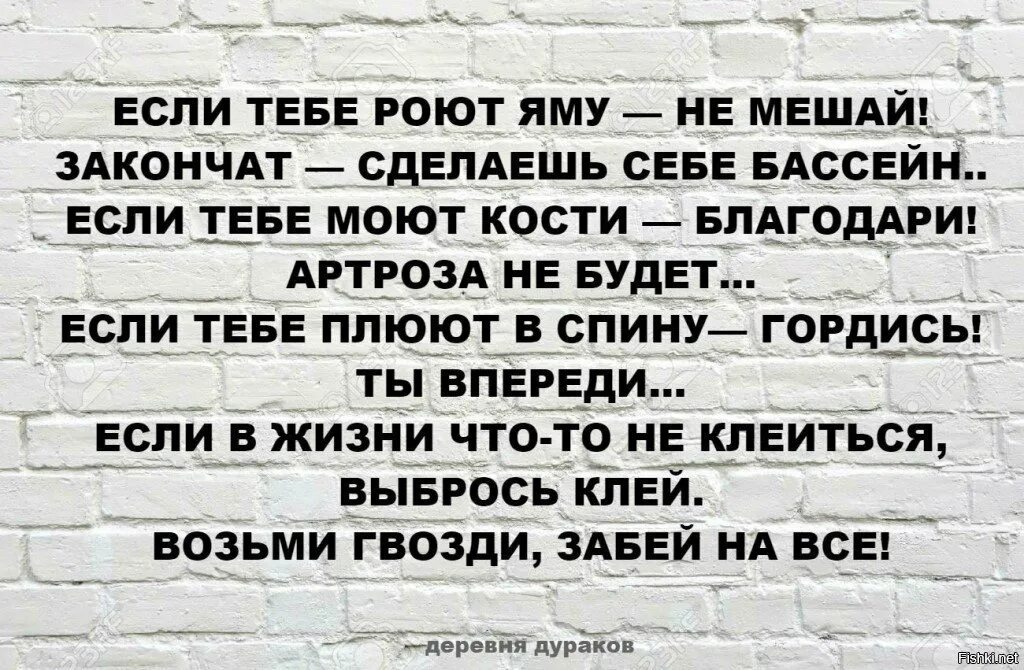 Если тебе роют яму. Если тебе плюют в спину. Высказывания про яму. Если тебе плюют в спину ты впереди. Сделай доделай