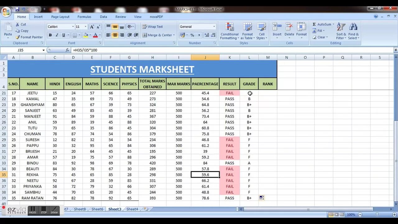Excel 8 grade students. Mark sheet. excel table for students. table in excel for students. table of test to mark.