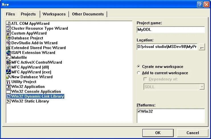 Type wizard. Создание dll библиотеки. статические и динамические библиотеки c++. win32 console. окне мастера win32 application wizard vs.
