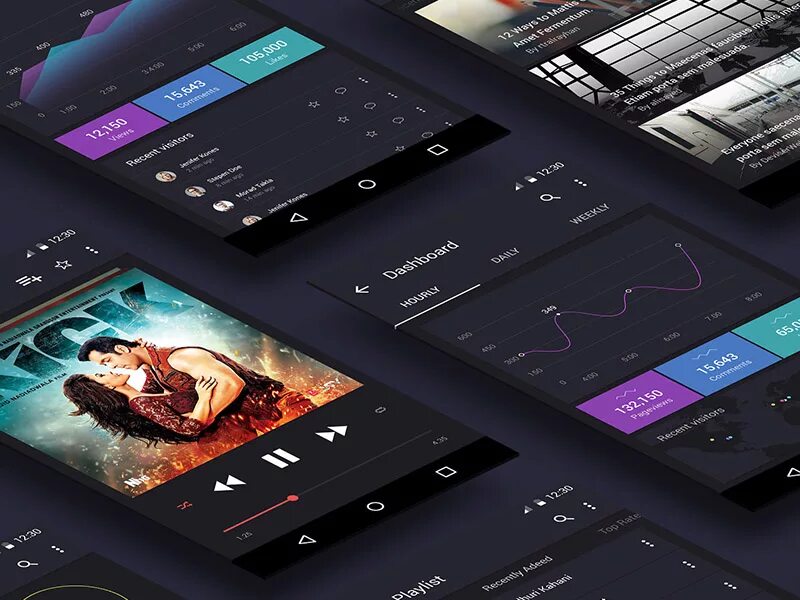 Dark ui. Материал ui. ui материальный дизайн. dark ui design. темный ui.
