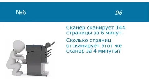 Сканер сканирует 144 страницы за 6 минут