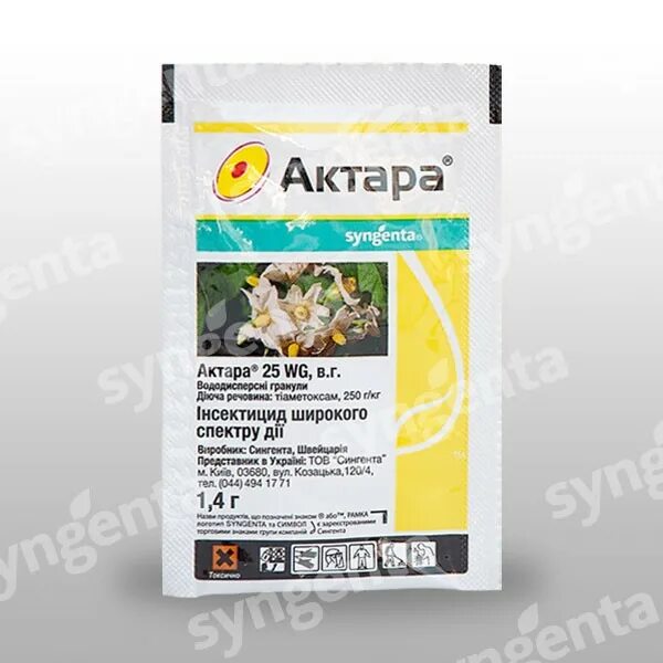 Применение актары для плодовых деревьев