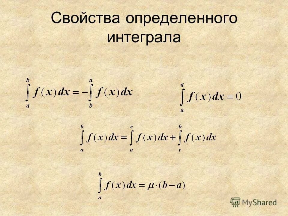 Тема неопределенные интегралы. Интеграл. Определённый интеграл презентация. Свойства определенного интеграла.