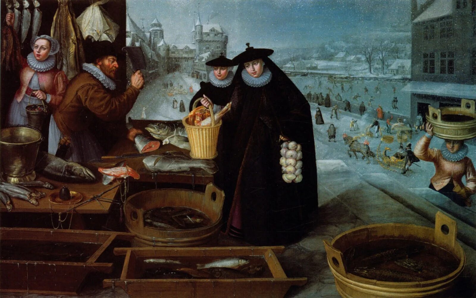 Художник бейкелар иоахим. Купцы в средние века. Иоахим бейкелар. Рынки нового времени. Ярмарки в лондоне 17 век.