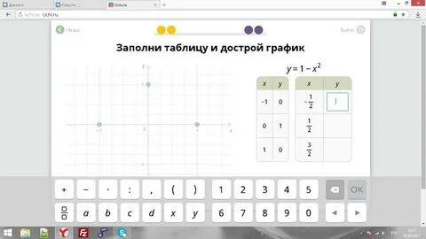 Y 2x таблица и график