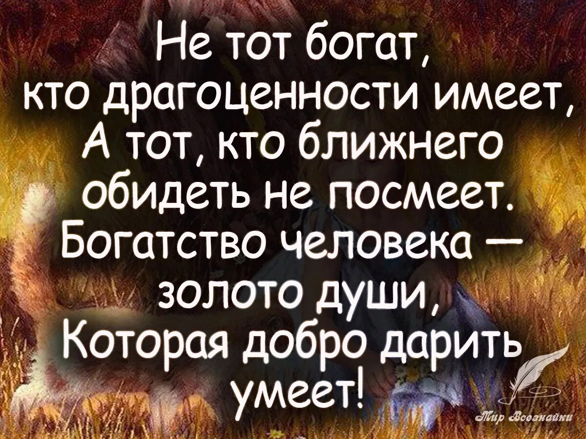 Смысл богатства. Цитаты. Умные добрые цитаты. Высказывания о доброте Мудрые. Красивые добрые цитаты.