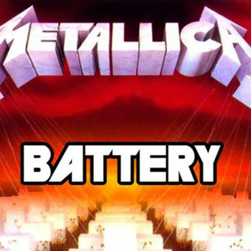 Металлика обложка. Battery Street Metallica. Metallica - Battery Single.