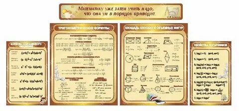 Плакат формулы