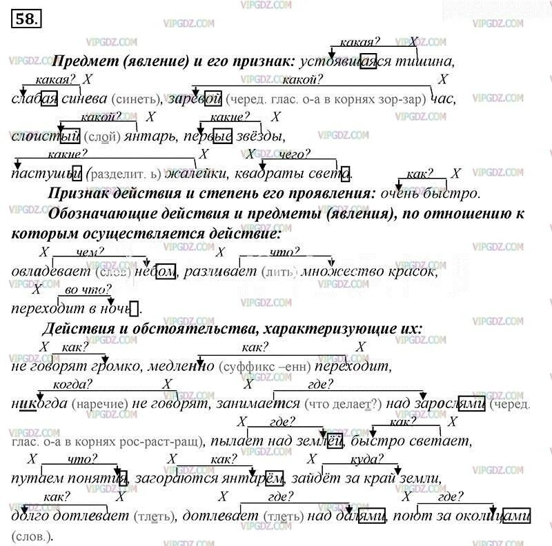 Тест 8 ладыженская класс. Домашние задание по русскому языку упражнение 58. Русский язык 8 класс упражнения. Упражнения 58 по русскому языку.