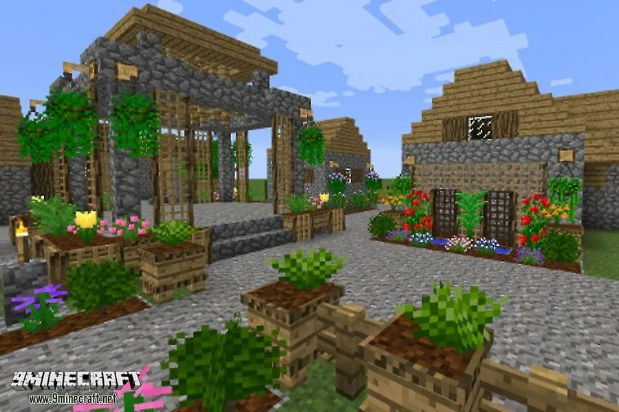 Мод дом в 1 клик. Plant mega pack mod 1.12.2. майнкрафт. магазин цветов в майнкрафте. цветочный домик в майнкрафте.