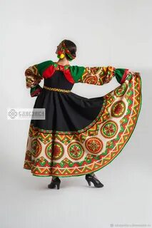 Народные костюмы роспись