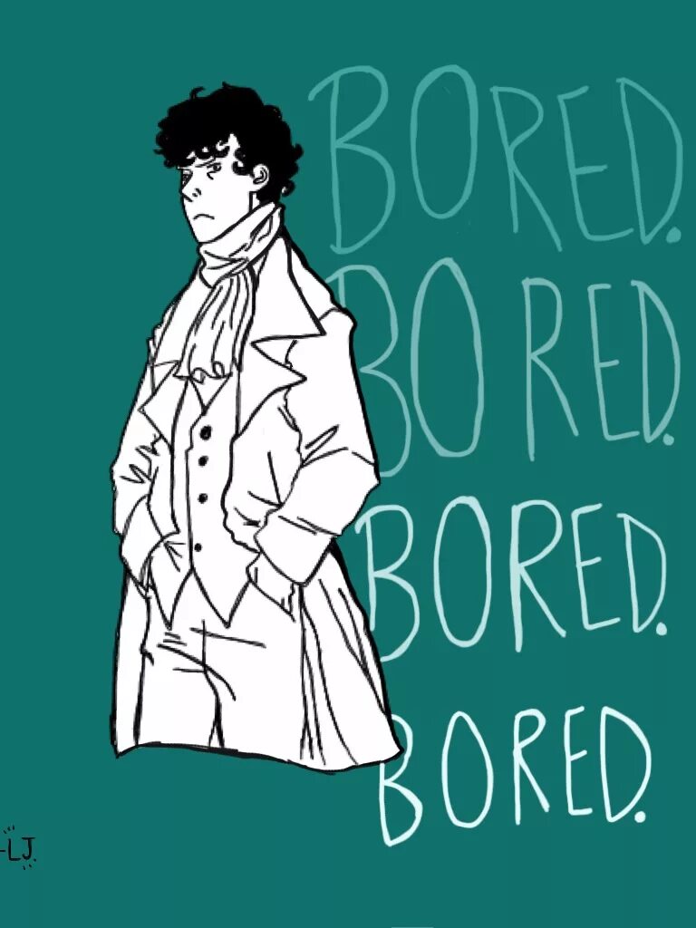 Bored here. Sherlock bored vector.