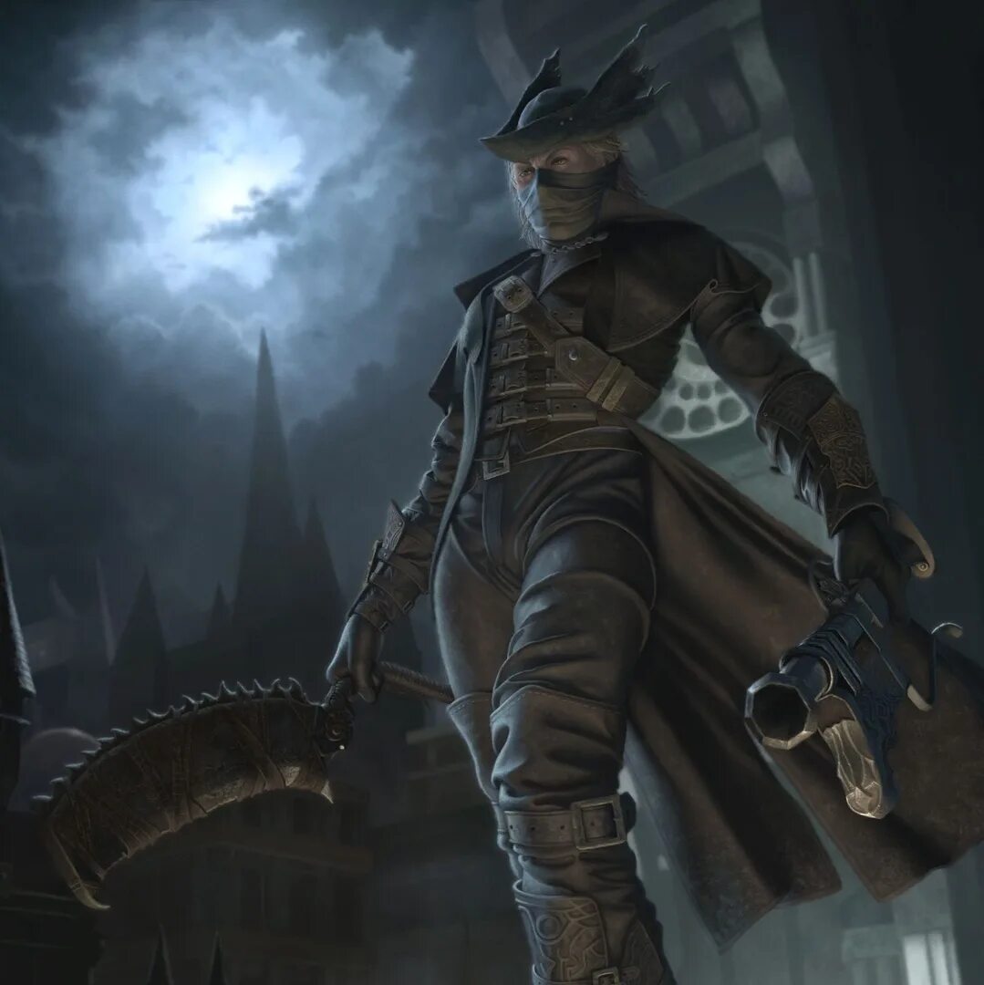 Охотник из bloodborne. Bloodborne hunter. Bloodborne hunter art. Охотница бладборн. Сет охотника bloodborne.