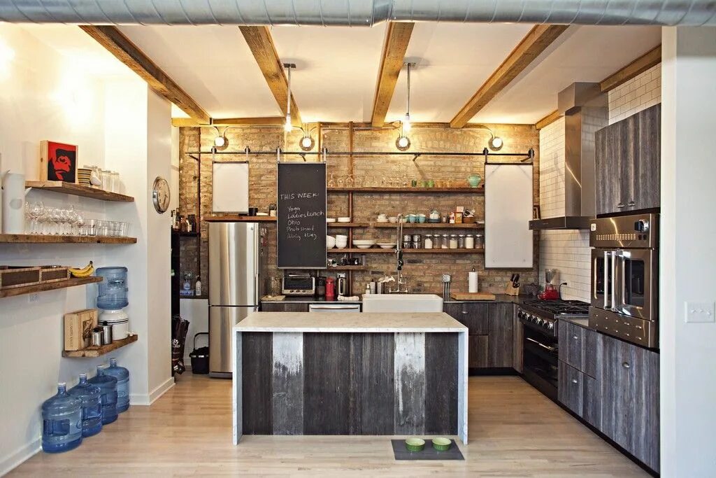 Дизайнерская Кухня Industrial в современном стиле от Giulia Novars Cocina vintag