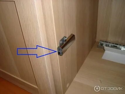 Как установить толкатель на шкаф