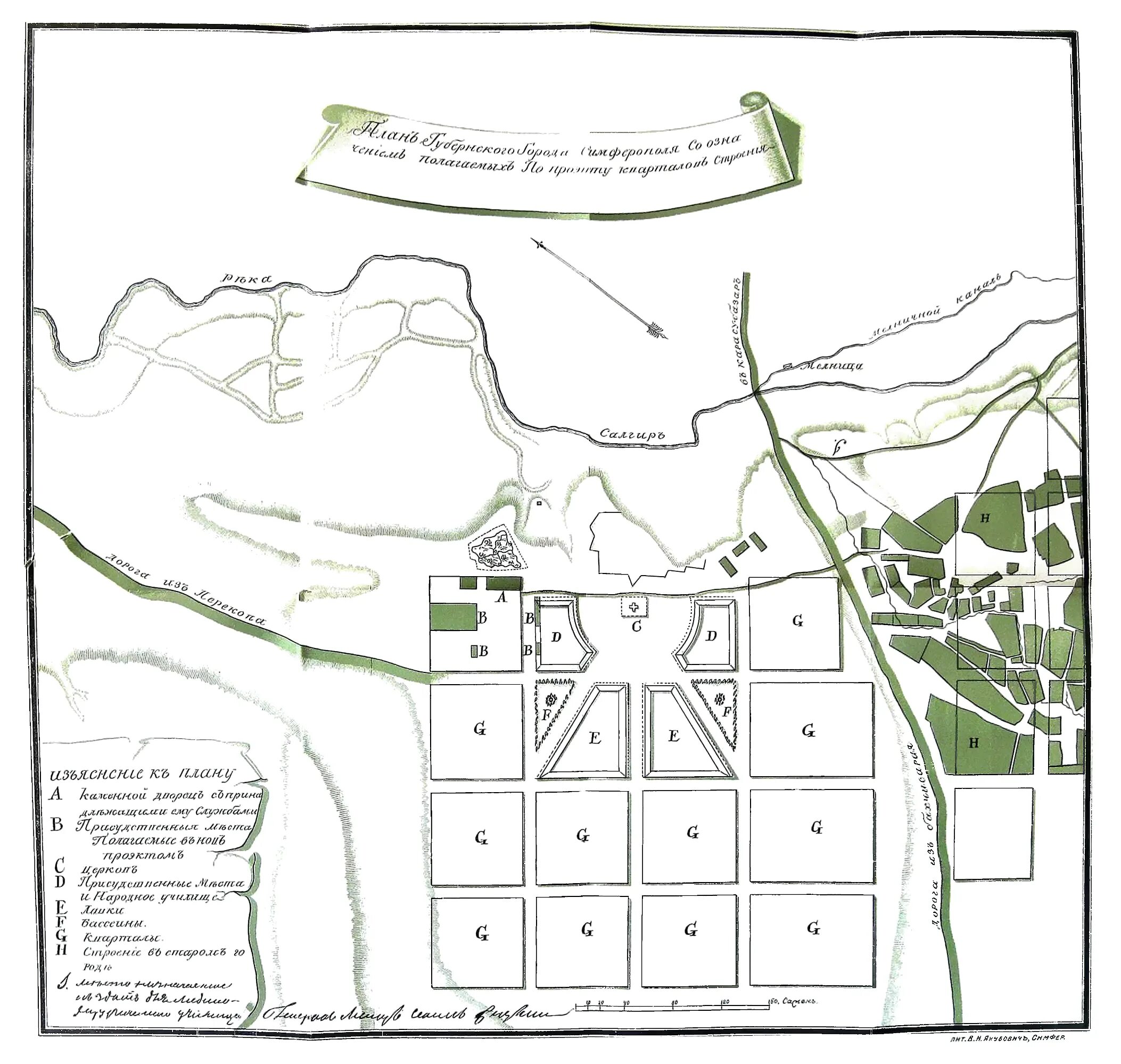 Старый город симферополь на карте. Симферополь 18 век план города. Старые карты симферополя. План города. Старые карты симферополя.