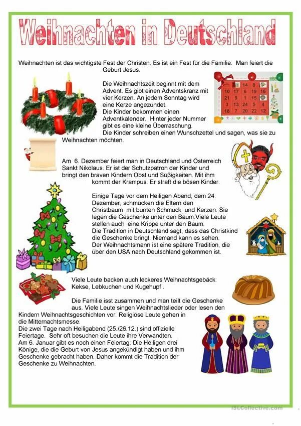 Was ist weihnachten. Weihnachten in deutschland текст. Weihnachten in deutschland текст с заданиями. Новогодние слова на немецком. Рождественские задания на немецком языке.