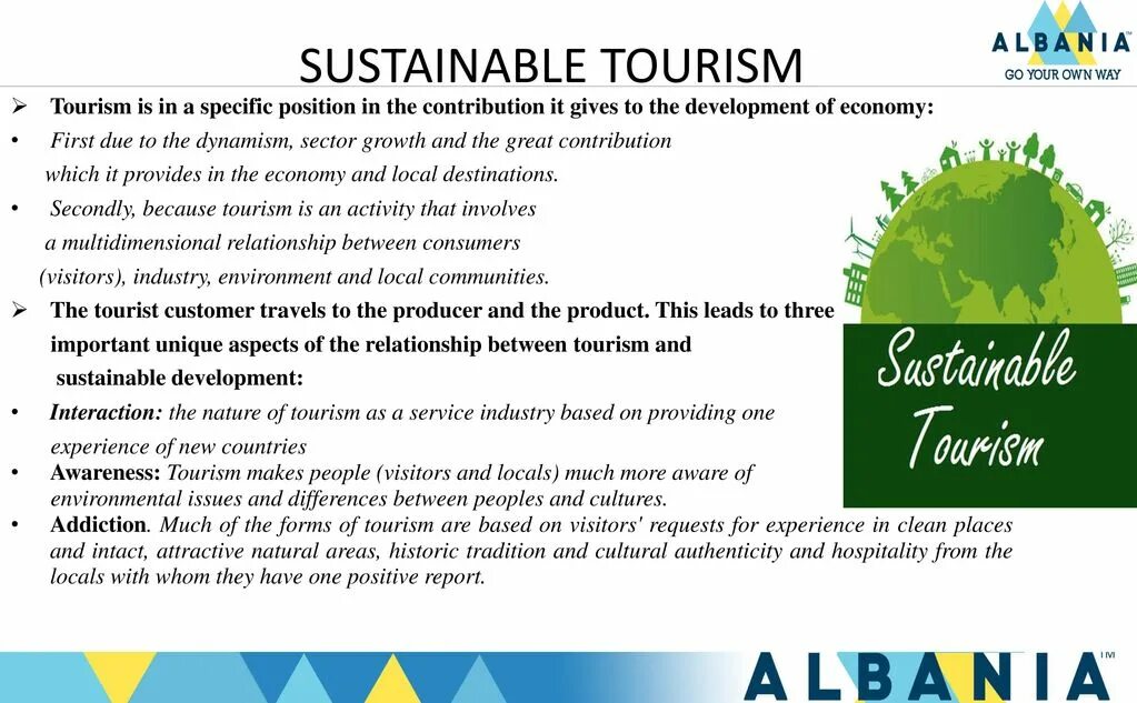 Sustainable tourism. Benefits of sustainable Tourism. Cultural Tourism is the same as sustainable Tourism -.