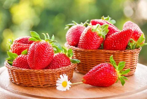 Download free mobile wallpaper Fruits, Food, Strawberry, Berry, Basket. 