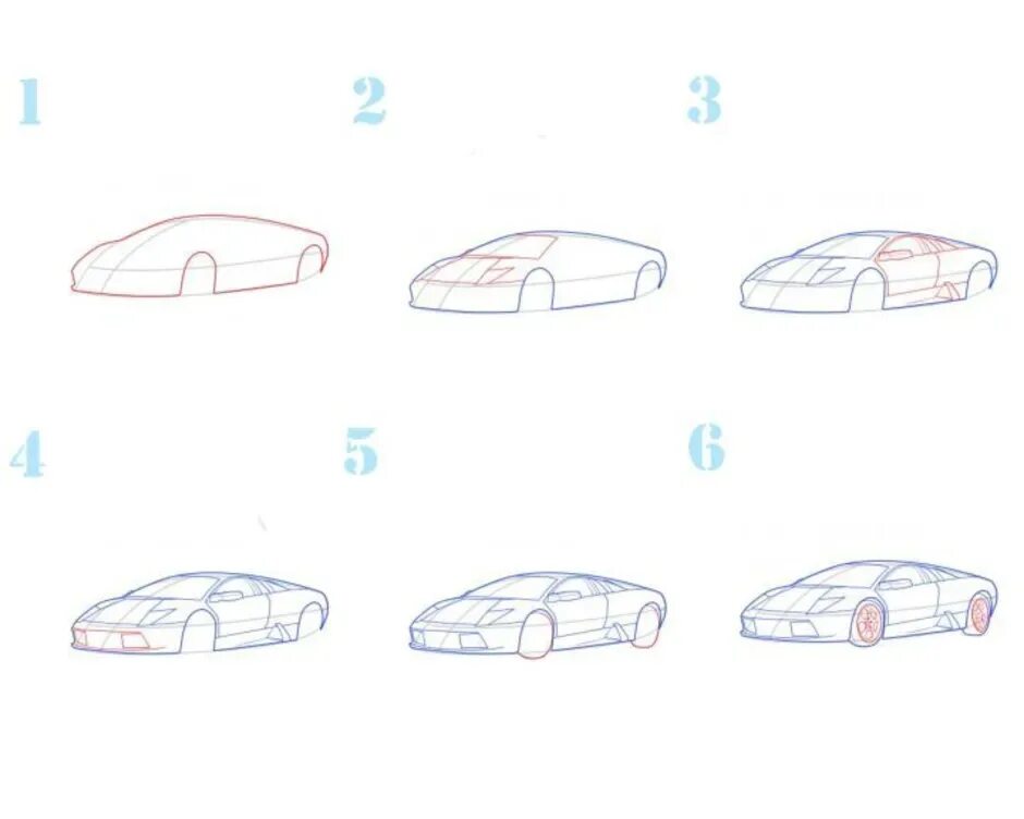 Машины для рисования. Поэтапное рисование машины. Поэтапный рисунок машины. Рисунки машины легкие.