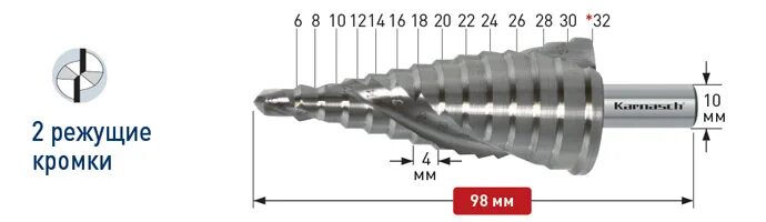 Ступенчатый диаметр. Сверло ступенчатое по металлу (7 ступеней; 6-18 мм). Сверло ступенчатое Karnasch Blue dur184lz. Сверло ступенчатое диаметр 70мм. Сверло по металлу ступенчатое 4-30мм.