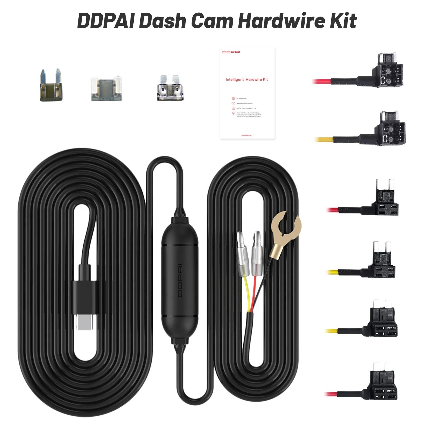 Кабель прямого подключения hardware kit. Ddpai hardwire kit for mini. кабель прямого подключения ddpai mini hardware kit.