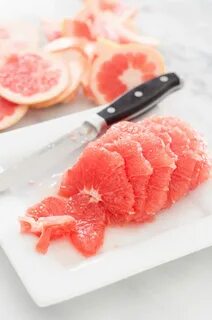 Как порезать грейпфрут
