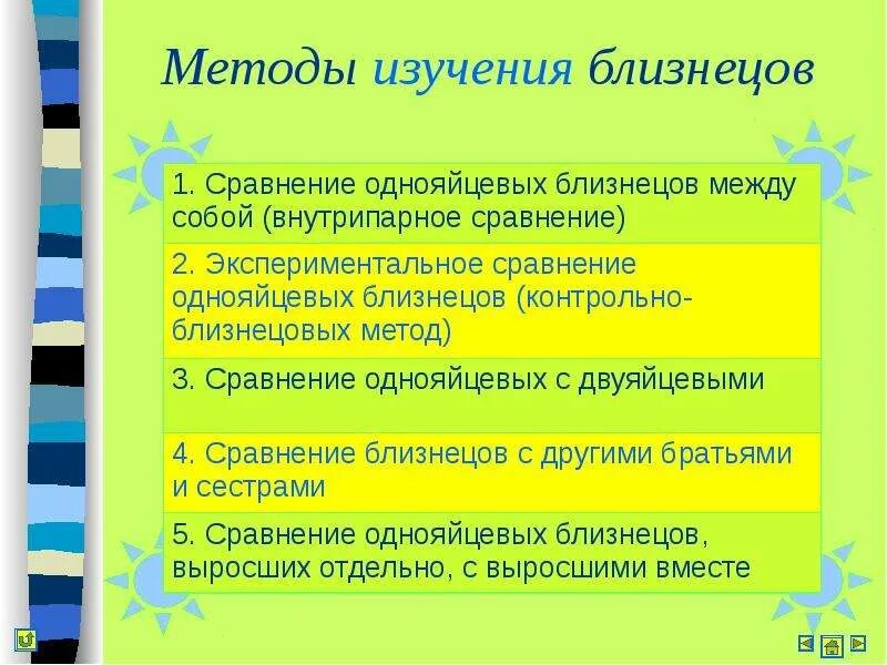 Исследования близнецов. Методы изучения близнецов. сравнение однояйцевых близнецов между собой (внутрипарное сравнение). сравнение однояйцевых близнецов между собой. методы которые изучают близнецов.