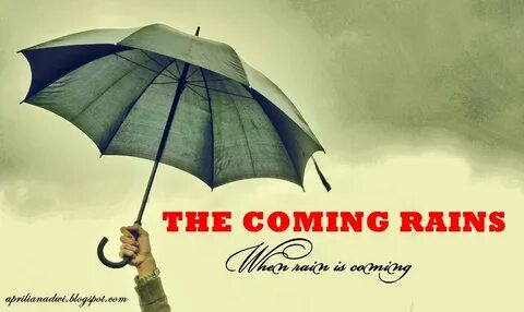 It has begun rain