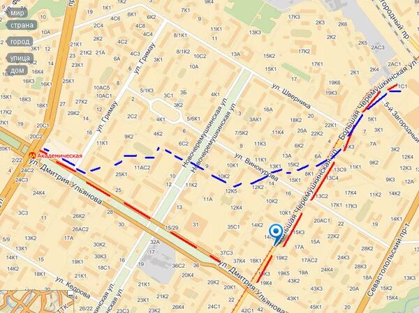 Как доехать от метро до улицы