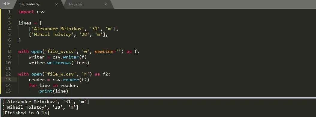 Построчная запись python. Csv файл python. работа с csv файлами в python. csv это в питоне. чтение строки из файла питон.