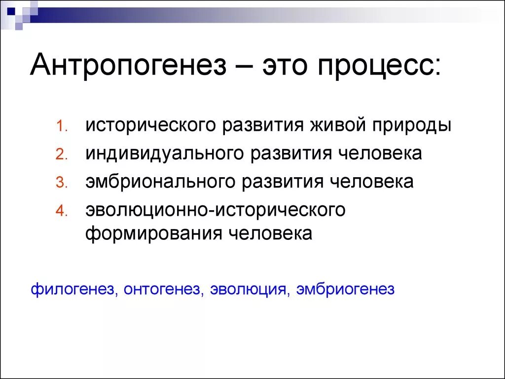 Как называют процесс исторического развития живой природы. Антропогенез. Антропогенез это процесс. Антропогенез это процесс эмбрионального развития человека. Формирование человека Антропогенез.