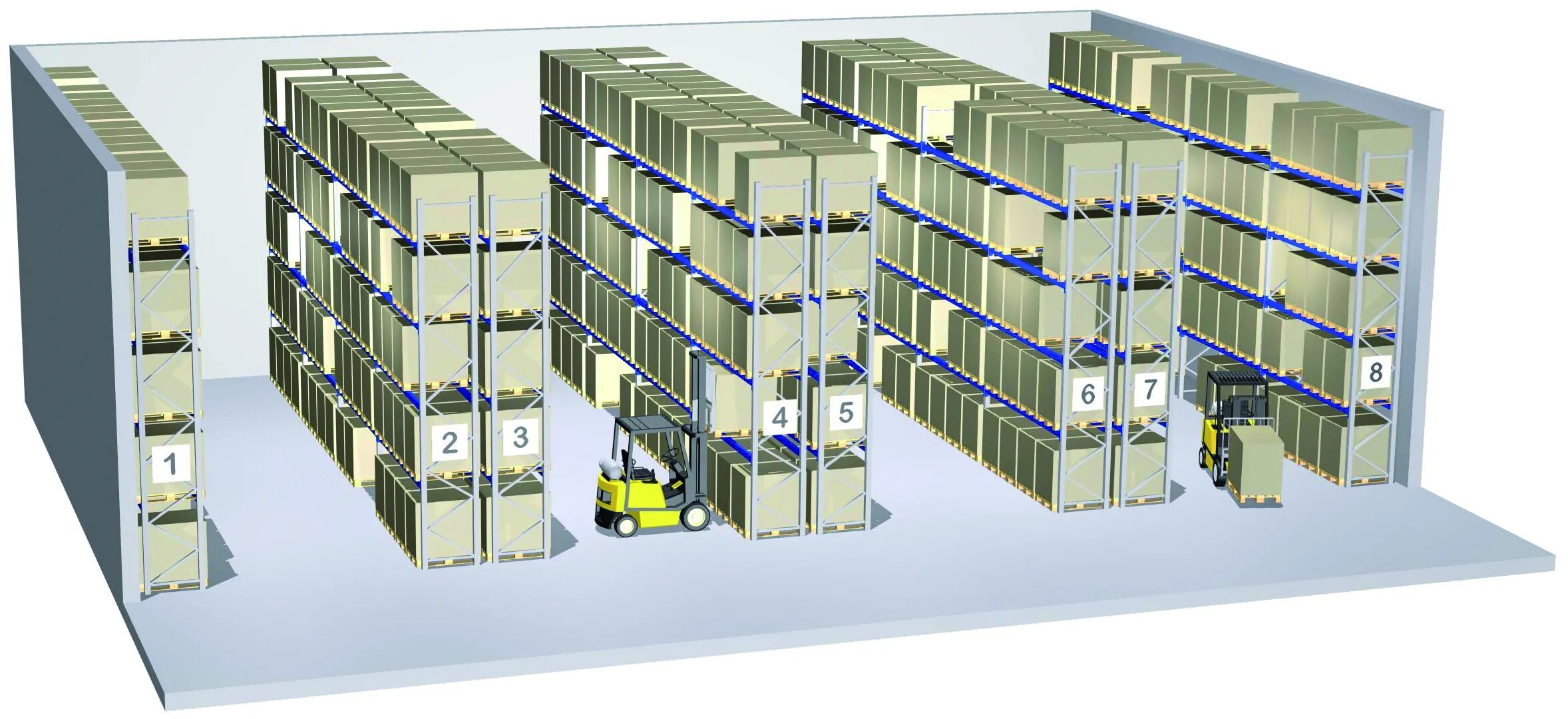 Расположение стеллажей. Стеллаж для поддонов-лотков pf100200. Хранение на складе. Адресное хранение на стеллажах. Складские системы хранения.