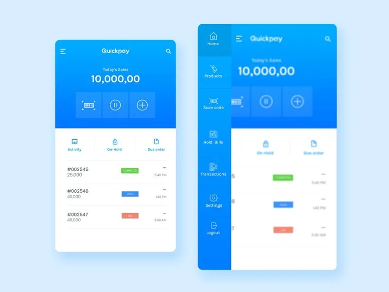 Квикпэй. Приложения Sky POS. POS interface. Simple Design POS. Long UI 33 H аналог.