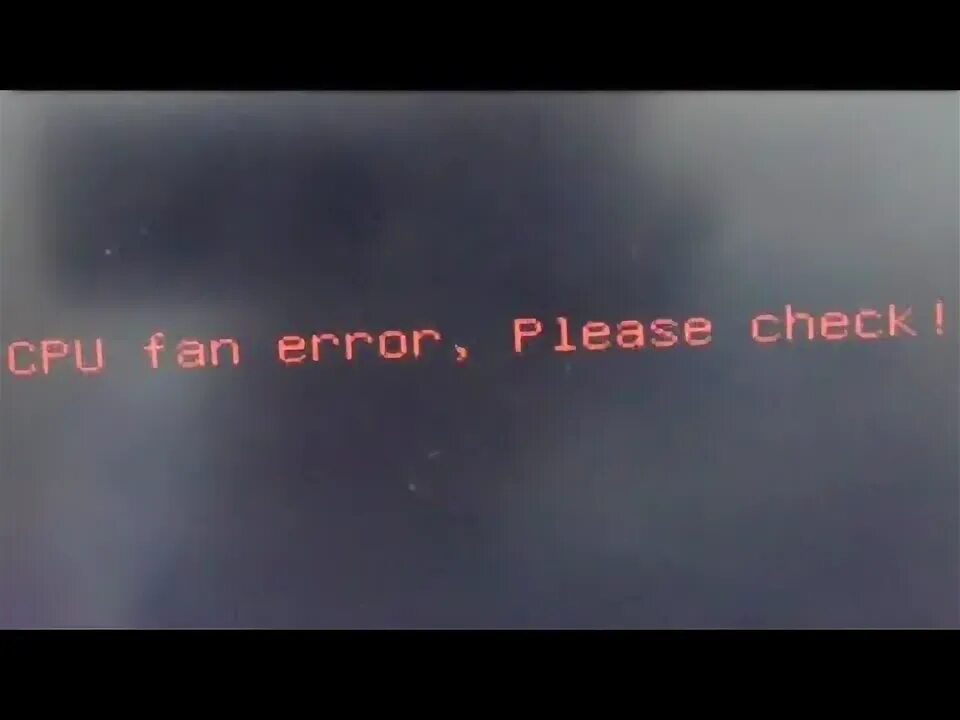 Ошибка span. CPU Fan failure Lenovo.
