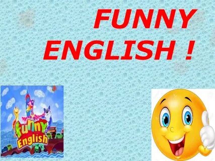 Funny english