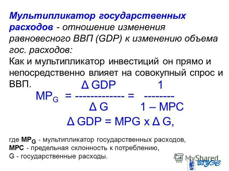 Кейнсианский мультипликатор автономных расходов. Мультипликатор расходов формула. Инвестиционный мультипликатор формула. Мультипликатор расходов ввп. Мультипликатор автономных инвестиций формула.