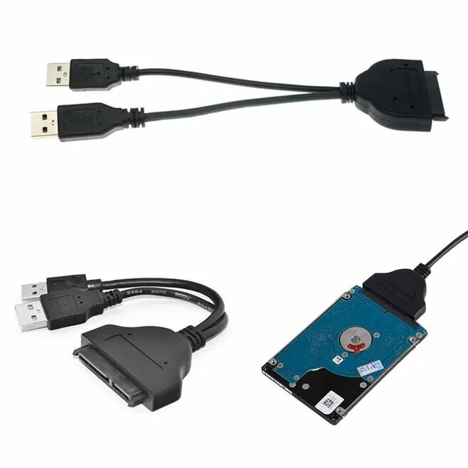 Переходник с USB 3,0 "папа" на SATA 22Pin "Мама" для жесткого диска 2,5 дюйма HD