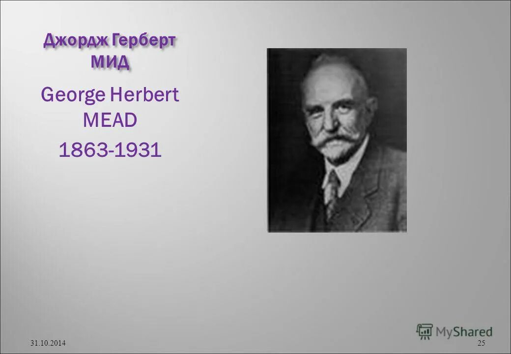 Мид (1863–1931). Г. Мид (1863–1931). Мид герберт. Г.