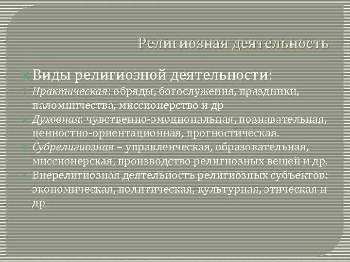 Пример религии на человеческую деятельность Мое отношение к религии Южный Город