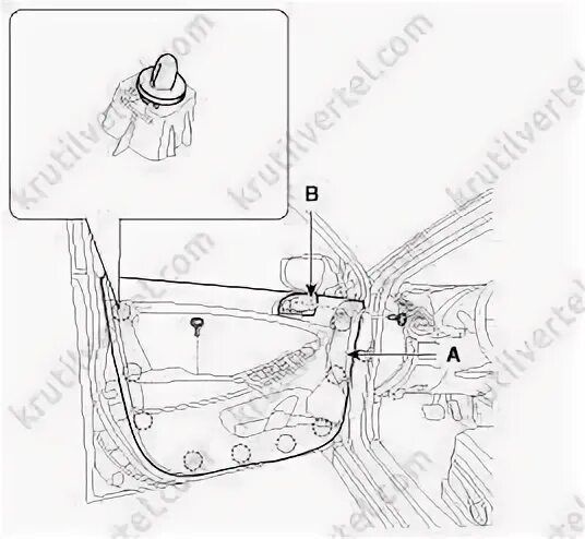 Hyundai Accent: Front Door. Components and Components Location - Exterior - Body
