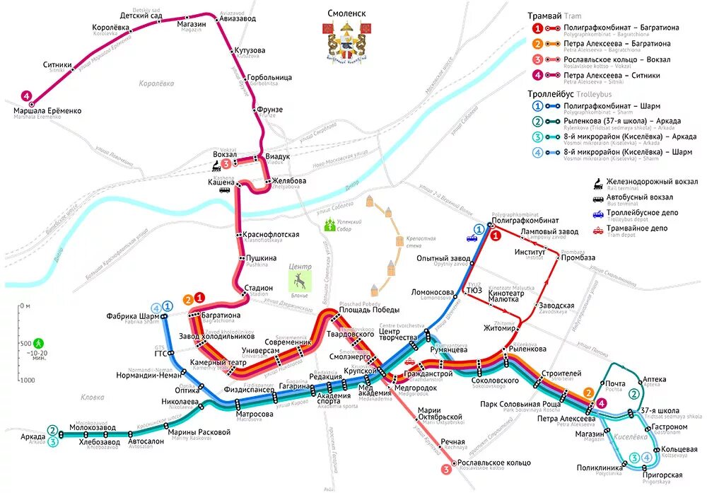 Трамвай 20 маршрут расписание. Схема общественного транспорта Смоленск. Схема автобусных маршрутов Смоленска. Схема движения маршруток в Смоленске. Схема движения трамваев Смоленск.