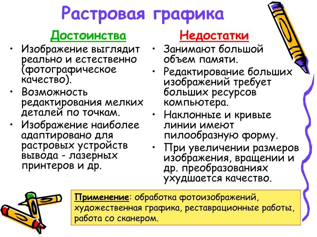 Основные недостатки векторного изображения. Основное достоинство растровой графики. Достоинства и недостатки растровой и векторной графики. Растровая Графика и Векторная Графика достоинства и недостатки. Преимущества растровой и векторной графики.