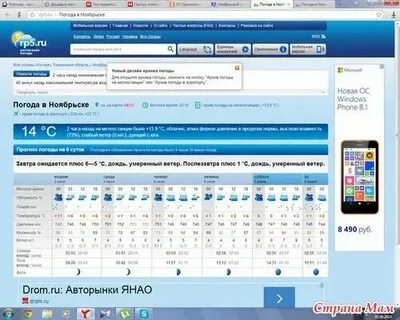 Погода в ноябрьске в ноябре