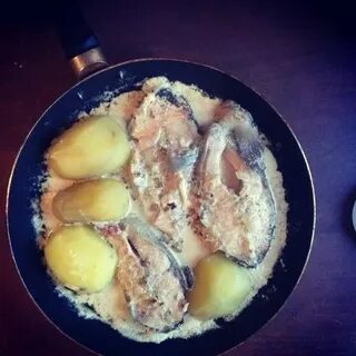 Форель с яйцом