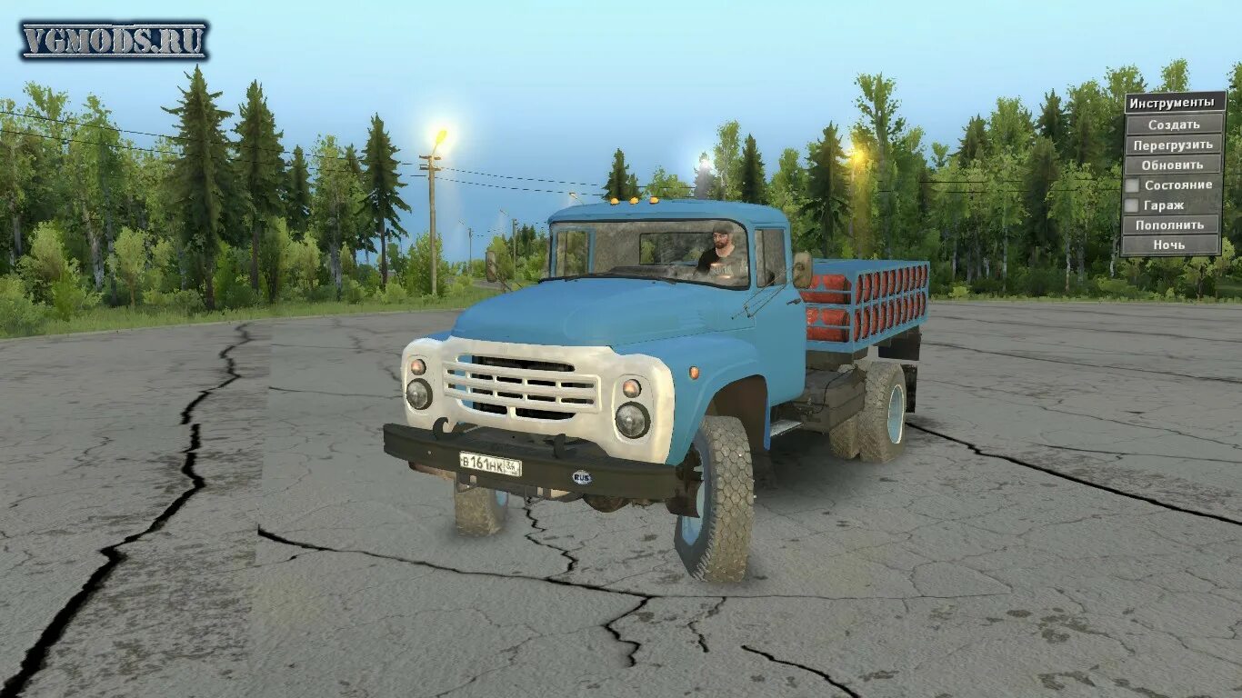 Скачай игру зил мод много денег. Зил 130 спин тирес. зил 130 4x4. ats зил 130. зил-130 4*4.