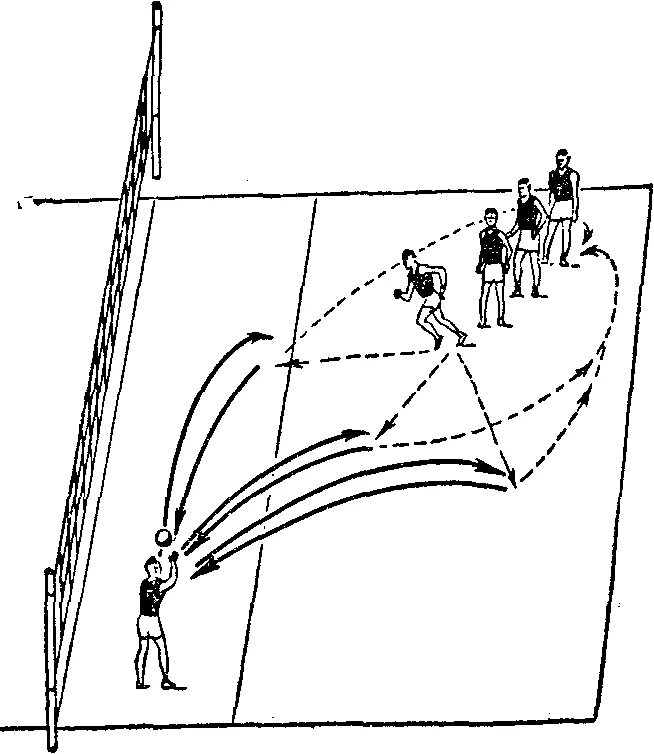 Игрок в волейболе в 3 зоне. Тактика нападающих ударов в волейболе. Передача мяча в тройках через сетку.. Нападающий удар в тройках через сетку упражнения. Передача мяча из зоны 3 в зону 5 волейбол.